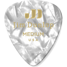 Dunlop Pack 12 Púas Genuine Celluloid Blanco Medium