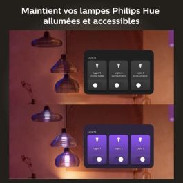 Módulo de interruptor de pared de Philips Hue, 2, White Pack funciona con Alexa, Google Assistant y Apple HomeKit