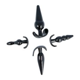 Plug Anal Pick&Love Nº 92 Negro 4 Piezas