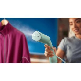 Philips Vaporizador de mano STH5010/70, 1300 W, Cocción al vapor vertical, Flujo de vapor continuo, Verde