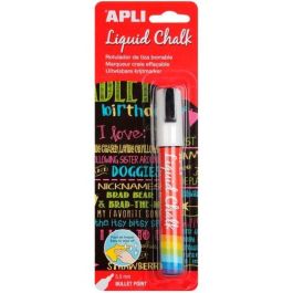 Apli Rotulador Tiza Líquida Punta Redonda 5,5 mm Blanco Blíster 1 Ud Precio: 2.50000036. SKU: BIX13954