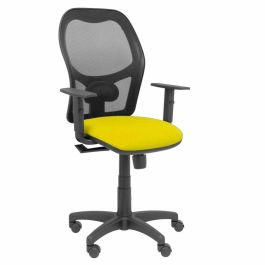 PIQUERAS Y CRESPO Silla Alocen malla negra asiento bali amarillo brazos regulables Precio: 192.49999989. SKU: S5703815