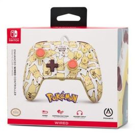 Enhanced Mando Con Cable Nintendo Switch Pikachu Blush POWER A 1526547-01