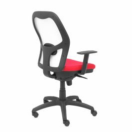 PIQUERAS Y CRESPO Silla Jorquera malla blanca asiento bali rojo PIQUERAS Y CRESPO Silla Jorquera malla blanca asiento bali rojo