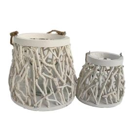 Portavela Shabby DKD Home Decor Blanco 35 x 32 x 35 cm Set de 2 Precio: 42.50000007. SKU: B14BTZ72QT