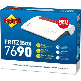 AVM 7690 FRITZ!Box Router Wi-Fi 7 (802.11be) Doble Banda (2.4/5 GHz) VDSL Ethernet Blanco para sobremesa