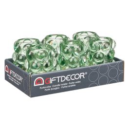 Portavela Bola Grande Verde Giftdecor 8.4x12.5x8.4 cm Cristal (12 Unidades) Portavela Bola Grande Verde Giftdecor 8.4x12.5x8.4 cm Cristal (12 Unidades)