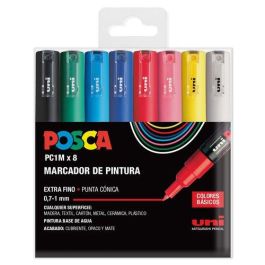 POSCA Pc-1M-8C Estuche 8 Marcadores No Permanentes Punta Fina 0.9 mm-1.3 mm, Colores Surtidos Básicos Precio: 19.89000057. SKU: B16XY9ZDCP