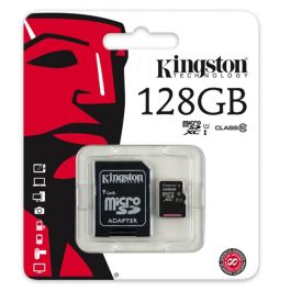 Tarjeta de Memoria Micro SD con Adaptador Kingston SDC10G2/128GBSP 128 GB Precio: 18.49999976. SKU: B1E836CRJ6