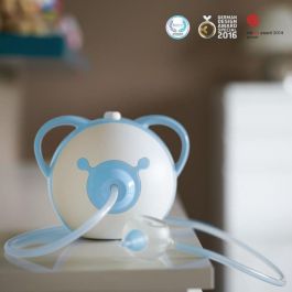 Nosiboo Aspirador Nasal Eléctrico Pro para Bebés y Niños con Succión Ajustable, Sin Dolor, Desde el Nacimiento, Cabeza Colibri, Azul