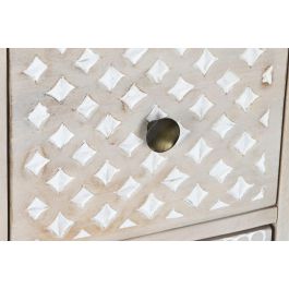 DKD Home Decor Buffet Boho Blanco Natural Mango 42 x 75 x 115 cm