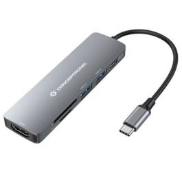 Conceptronic Adaptador USB-C 6 en 1 a HDMI 4K, USB-C PD 60W, USB 3.0, Lector SD/TF Precio: 28.49999999. SKU: S8425874