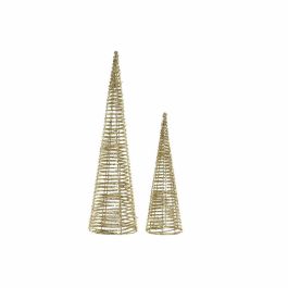 Adorno Navideño DKD Home Decor Ratán (2 pcs) (12 x 12 x 40 cm) (16 x 16 x 60 cm) Precio: 18.49999976. SKU: B12DJFF9J3