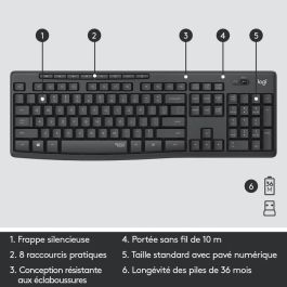 Logitech MK295 Silent Wireless Combo, English Logitech MK295 Silent Wireless Combo, English