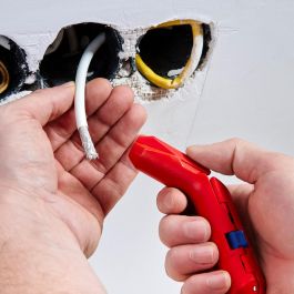 Knipex 169501sb Pelamangueras Universal Ergostrip Herramienta para Cables Eléctricos y de Redes 135 x 85 x 37 mm