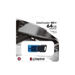 Memoria USB Kingston Technology DataTraveler 80 Azul Negro 64 GB
