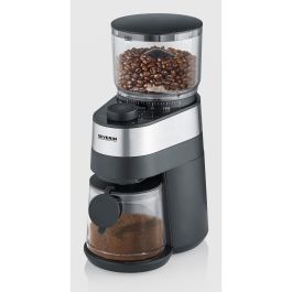 Severin KM 3880 Molinillo de Café Eléctrico con Cuchillas, 240g, 30 Posiciones de Molido, Negro/Acero Inoxidable, 140W