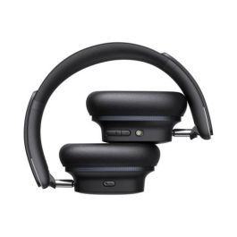 Baseus Bowie 30 Max Auriculares Inalámbricos con Cancelación de Ruido Activo, Bluetooth 5.4, 50h Autonomía, Negro
