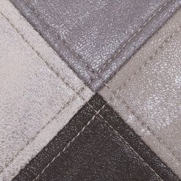 Home Deco Factory Silla Butaca Patchwork Marrón-Gris Essentiel - 62x59 cm; h.84 cm