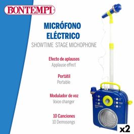 Altavoz con Micrófono Karaoke Bontempi 2 Unidades Altavoz con Micrófono Karaoke Bontempi 2 Unidades