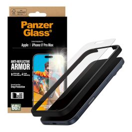 PanzerGlass Protector de Pantalla Anti-Reflective Armor para iPhone 17 Pro Max con EasyAligner, Aplicación en Seco, Resistente a Golpes