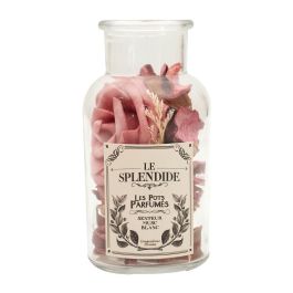 Home Deco Factory Frasco Popurrí Perfumado Colección Natural de Vidrio y Cristal para Ambiente