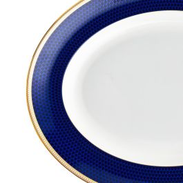 Wedgwood Bandeja Oval Hibiscus Blue 35 cm