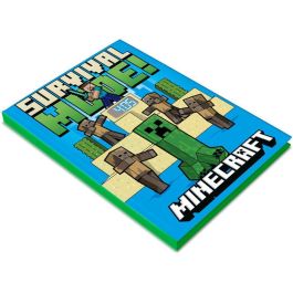 KIDS LICENSING Cuaderno con reloj LED Minecraft 28x25x2cm