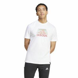 Camiseta de Manga Corta Hombre Adidas Codes Bos Graphic Blanco