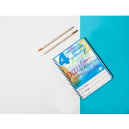 Cuaderno Espiral Liderpapel Cuarto Pautaguia Tapa Blanda 40H 75 gr Cuadro Pautado 4 mm Colores Surtidos 10 unidades