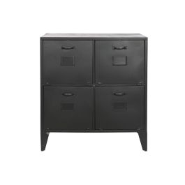 Cajonera Home ESPRIT Negro Metal Loft 75 x 45 x 80 cm Cajonera Home ESPRIT Negro Metal Loft 75 x 45 x 80 cm