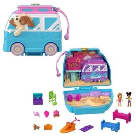 Caja para Cachorros En La Playa - Polly Pocket - Hrd36 - Caja Compacta para Muñecas Polly Pocket Mini