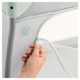 Hauck HAU1731647250787 Cuna de viaje Sleep N Play Go Plus 60x120 cm desde el nacimiento, Plegable con Ruedas - Dusty Mint