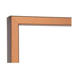 Espejo de pared 82707 Bronce 30 x 120 cm Rectangular (2 Unidades)