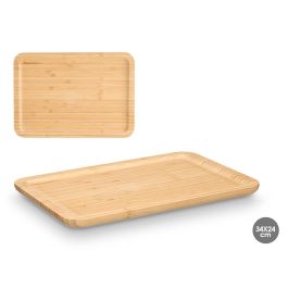 Kinvara Bandeja Rectangular de Bambú Natural 34x24 cm (12 Unidades) Precio: 61.49999966. SKU: B14CEQQ7YY