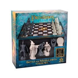 The Noble Collection Juego de Mesa Ajedrez El Señor de los Anillos, Piezas de Plástico, Tablero 18.5cm The Noble Collection Juego de Mesa Ajedrez El Señor de los Anillos, Piezas de Plástico, Tablero 18.5cm