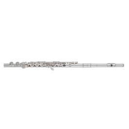 PEARLFLUTE B525Re-Hc Flauta Travesera Quantz Brezza Desalineada Plateada con Cabeza de Plata Maciza 925 Platos Abiertos Pata de Do