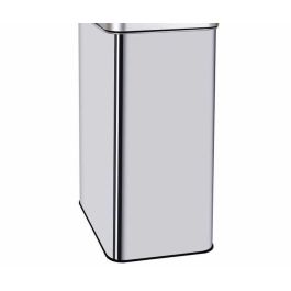 Kitchen Move SILVERLAKE Papelera Automática Cocina 60L Acero Inoxidable Rectangular Manos Libres con Fleje