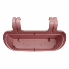 Elho Vibia Campana Easy Hanger Large Maceta para Balcón Exterior Dusty Pink L 24.1 x W 46 x H 26.5 cm