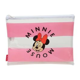 Bolsa Impermeable Minnie Mouse Beach Rosa Transparente