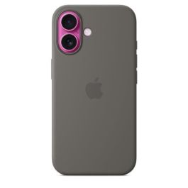 APPLE iPhone 16 - Funda de Silicona con MagSafe - Gris Piedra APPLE iPhone 16 - Funda de Silicona con MagSafe - Gris Piedra