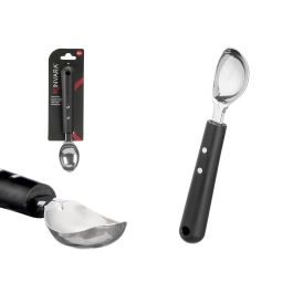 Cuchara Helado Kinvara Acero y Negro 4.1x21x2 cm (48 Unidades) Precio: 53.49999996. SKU: B19M85M5CH