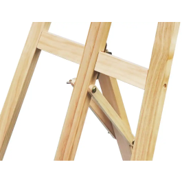 Liderpapel Caballete de Pie para Pintor en Madera de Pino Barnizado, 58.5x175x75 cm, Certificado FSC