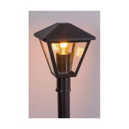 RABALUX RAB-7150 Báliza Exterior Paravento Lámpara de Pie para Jardín IP44 1xE27 40W Negro Aluminio Estilo Clásico