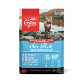 Orijen Six Fish Comida para Gatos Adultos, 6 Pescados, 5.4 kg Precio: 68.6900005. SKU: B1EDNW4GQC