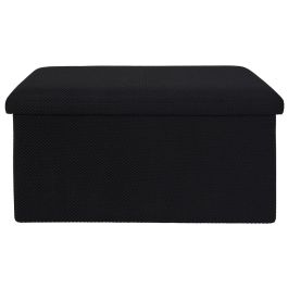 Banco-Puf Plegable Atom Negro Home Deco Factory Banco-Puf Plegable Atom Negro Home Deco Factory