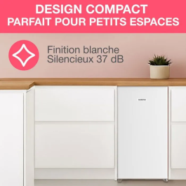 Oceanic Frigorífico de Sobremesa OCEARTT90W3 90L 37dB Clase E L44,5 x P47,5 x H85 cm Blanco