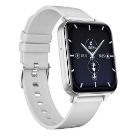 Myphone Smartwatch Classic 2 Silver - Reloj Inteligente con Pantalla 1.85" IPS, Bluetooth 5.0, Monitor Salud, IP65, Compatible Android/iOS