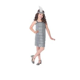 Disfraz infantil silver flapper dress 10-12 años Disfraz infantil silver flapper dress 10-12 años