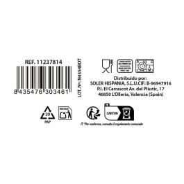 La Mediterranea Set 6 Vasos Leza 400 ml (8 Cajas)